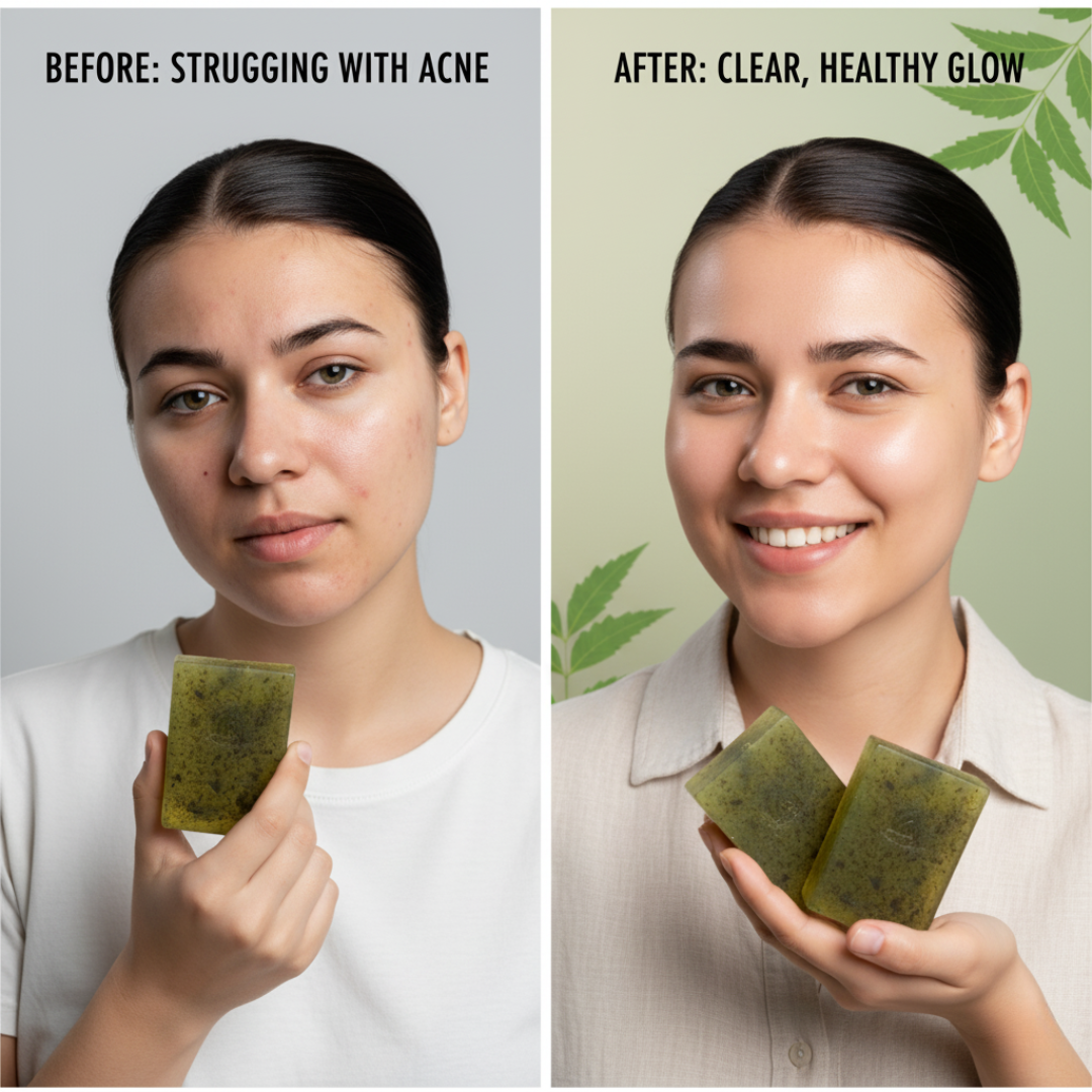 Anti-Acne Neem & Aloe Vera Soap