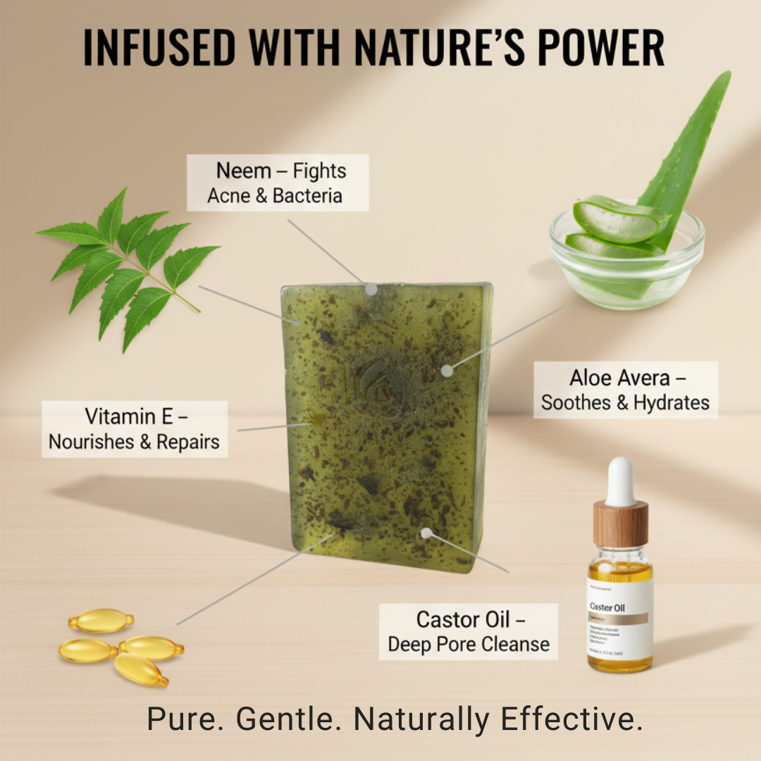 Anti-Acne Neem & Aloe Vera Soap